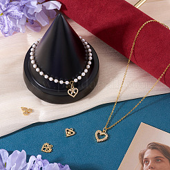 5Pcs 5 Styles Brass Micro Pave Cubic Zirconia Pendants&nbsp;KK-TA0002-99