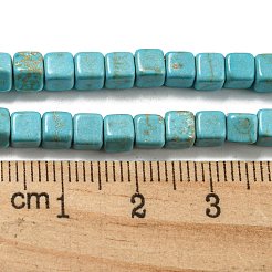 Dyed Synthetic Turquoise Beads Strands&nbsp;G-G075-B02-03