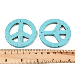 Synthetic Howlite Big Pendants&nbsp;TURQ-GP204-1