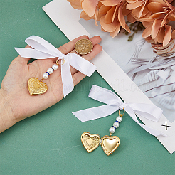 Heart 304 Stainless Steel Bouquet Locket Photo Pendants Decorations&nbsp;PALLOY-AB00204