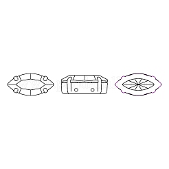 Preciosa&reg MAXIMA Crystal Sew-On Cups&nbsp;X-PRC-SE10-90300-S