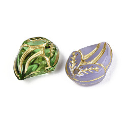 Leaf Glass Beads&nbsp;GLAA-T025-44M