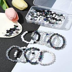 350Pcs 7 Colors Transparent & Opaque Acrylic Beads&nbsp;MACR-FS0001-82