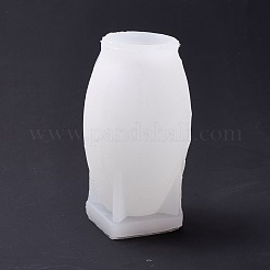 3D Lady Face Candle Food Grade Half-body Sculpture Silicone Molds&nbsp;DIY-C027-01