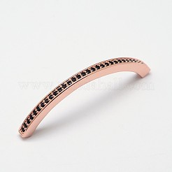 Tube Brass Micro Pave Grade AAA Cubic Zirconia Beads&nbsp;ZIRC-O022-54-NR