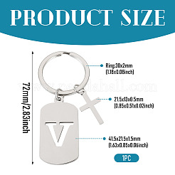 1Pc Stainless Steel Keychains&nbsp;KEYC-TADJ0001-08V