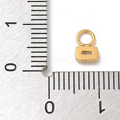 Ion Plating(IP) 304 Stainless Steel with Rhinestone Charms&nbsp;STAS-G351-11G-02