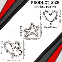 3Pcs 3 Style Felt Ornament Accessories&nbsp;PATC-FG0001-66