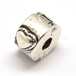 Alloy European Style Clasps&nbsp;PDLC-R001-22AS