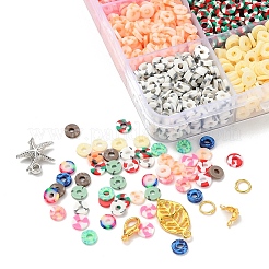 2600Pcs Disc/Flat Round Polymer Clay Beads&nbsp;DIY-YW0003-03