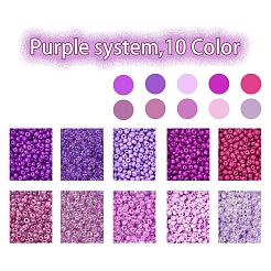 8500Pcs 10 Style Glass Seed Beads&nbsp;SEED-YW0001-80E