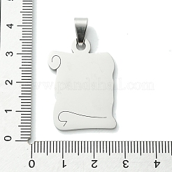 Non-Tarnish 201 Stainless Steel Pendants&nbsp;STAS-U003-07P