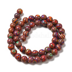 Synthetic Malachite Dyed Beads Strands&nbsp;G-P507-02A-03