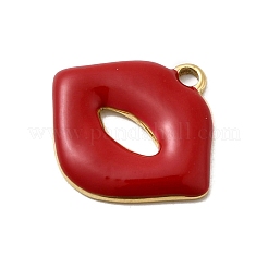 304 Stainless Steel Enamel Pendants&nbsp;STAS-I355-01G