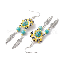 Iron Dangle Stud Earring&nbsp;EJEW-MZ00189-01