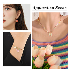 60PCS 10Colors Transparent Acrylic Alloy Charms&nbsp;OACR-TA0001-47