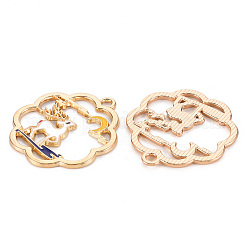 Eco-Friendly Alloy Enamel Pendants&nbsp;LS-ENAM-T011-61-NR