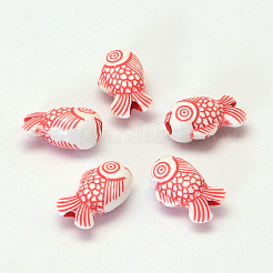 Fish Craft Style Acrylic Beads&nbsp;SACR-R886-10