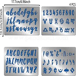 4Pcs 4 Style Stainless Steel Cutting Dies Stencils&nbsp;DIY-FG0002-20