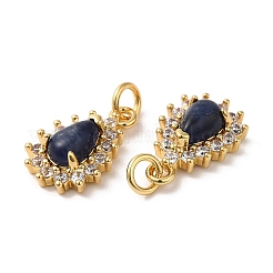 Natural Sodalit Teardrop Charms&nbsp;G-A034-03G