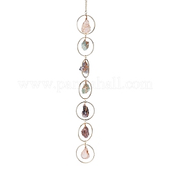 Nuggets Chakra Gemstone Chandelier Hanging Suncatcher&nbsp;AJEW-Q143-02