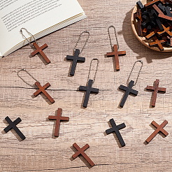 100Pcs 2 Styles Dyed Wood Pendants&nbsp;FIND-BM0001-13