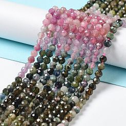 Natural Multicolor Tourmaline Beads Strands&nbsp;G-P514-A04-03