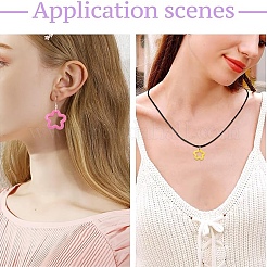 50Pcs Opaque Acrylic Pendants&nbsp;MACR-YW0004-36