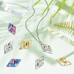 30Pcs 3 Colors 304 Stainless Steel Pendant&nbsp;STAS-DC0012-44