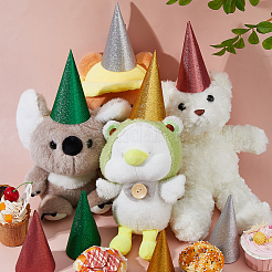 32Pcs 4 Colors Paper Children's Birthday Party Hat&nbsp;DIY-FH0010-26
