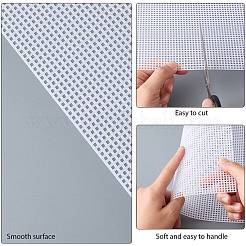 4 Sheets Rectangle Plastic Mesh Canvas Sheets&nbsp;DIY-CP0012-72A