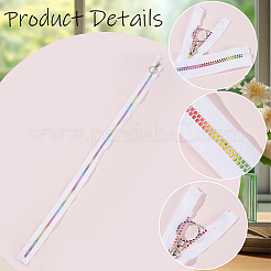 4Pcs #5 Nylon Coil Zippers Rainbow Zipper Tape&nbsp;SENE-CY0001-13A-02