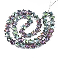 Electroplate Glass Beads Strand&nbsp;EGLA-S188-18-C01