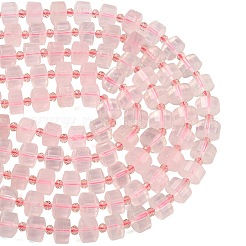 Natural Rose Quartz Beads Strands&nbsp;G-G453-G09-7x12mm