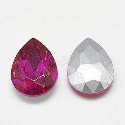 Pointed Back Glass Rhinestone Cabochons&nbsp;RGLA-T081-18x25mm-09