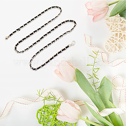 1Pc Alloy PU Leather Braided Waist Chains for Woman&nbsp;DIY-CL0001-09