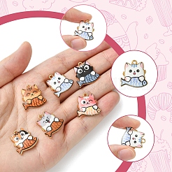 14Pcs 6 Styles Rack Plating Alloy Enamel Pendants&nbsp;FIND-FS0003-04