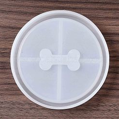 DIY Pet Theme  Dog Bone Pattern Coaster Silicone Molds&nbsp;SIMO-P001-A02