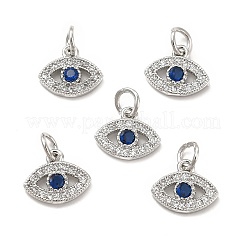 Brass Micro Pave Cubic Zirconia Charms&nbsp;KK-E068-VB243