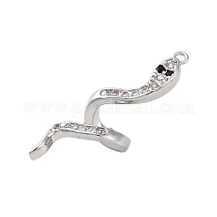 Brass Micro Pave Cubic Zirconia Pendants&nbsp;KK-P289-12P