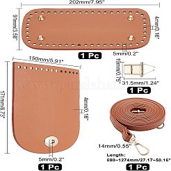 DIY PU Leather Bag Making Kits&nbsp;DIY-WH0308-112A