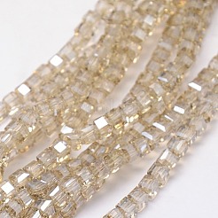 Electroplate Glass Bead Strands&nbsp;EGLA-J028-3x3mm-FM1