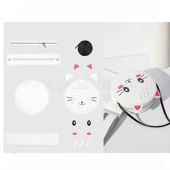 Cat PU Leather Shoulder Bag Making Kits&nbsp;ANIM-PW0002-31A