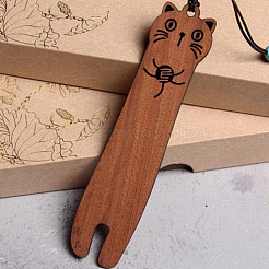 4Pcs 4 Styles Wood Bookmarks&nbsp;AJEW-DR0001-35