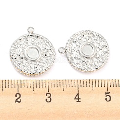 Non-Tarnish 304 Stainless Steel Pendant Cabochon Settings&nbsp;STAS-P333-02P