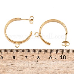 304 Stainless Steel Stud Earring Findings&nbsp;STAS-C160-01B-G