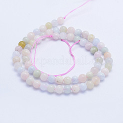 Natural Morganite Beads Strands&nbsp;G-L478-32-6mm