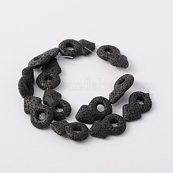 Synthetic Lava Rock Bead Strands&nbsp;G-N0093-18