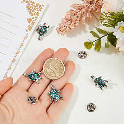 4Pcs Turtle Brass Enamel Lapel Pin Backs for Backpack Clothes&nbsp;JEWB-FH0003-05
