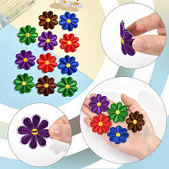 50Pcs 5 Colors Computerized Embroidery Cloth Iron on/Sew on Patches&nbsp;PATC-CY0001-17B